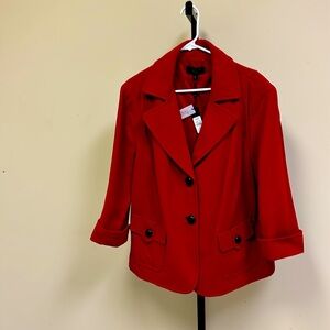 Plus size Talbots red classic jacket